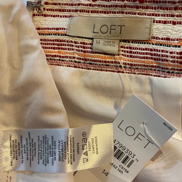 LOFT Tweed Style Skirt NWT - Picture 7 of 7